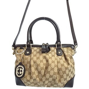 Gucci Guccissima Sukey Leather 2way Shoulder Bag